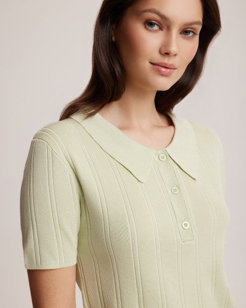 Поло To be Blossom, цвет: light-green 131433 |новая коллекция купить онлайн