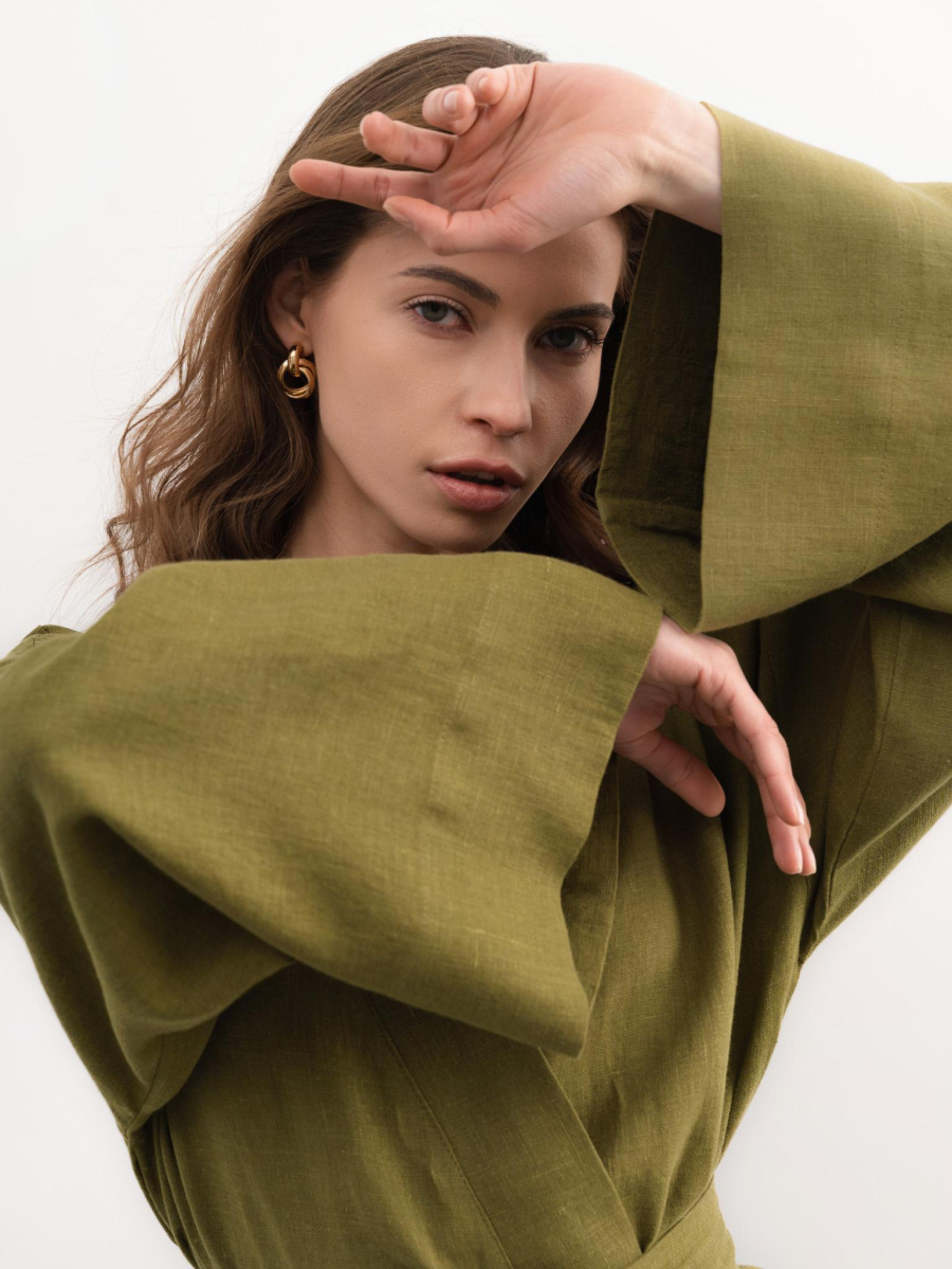 Костюм Annie Pear PURE LINEN, цвет: зеленый  купить онлайн