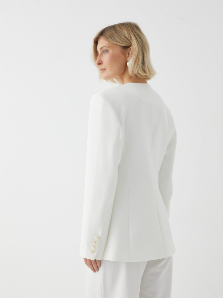 Приталенный жакет Marou, цвет: белый, Mar_26020703 купить онлайн