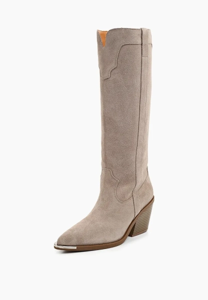 Казаки высокие с металлической вставкой SBALO, цвет: серый SN865-1 купить онлайн