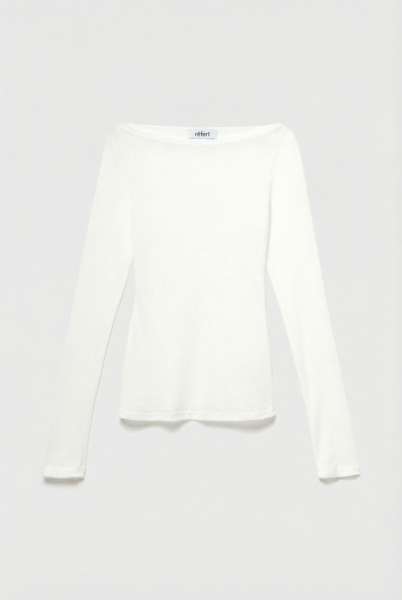 Лонгслив из трикотажа приталенного силуэта