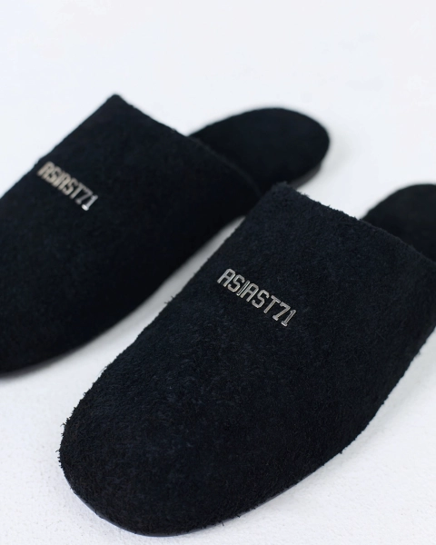 Слиперы из замши ASIA ST 71, цвет: Черный Ast71.slipper-bl | новая мужская коллекция купить онлайн