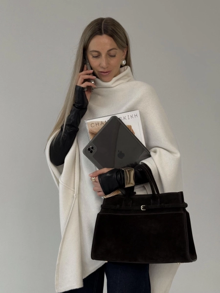 Сумка GWEN LARGE brand salad, цвет: suede albatross  купить онлайн