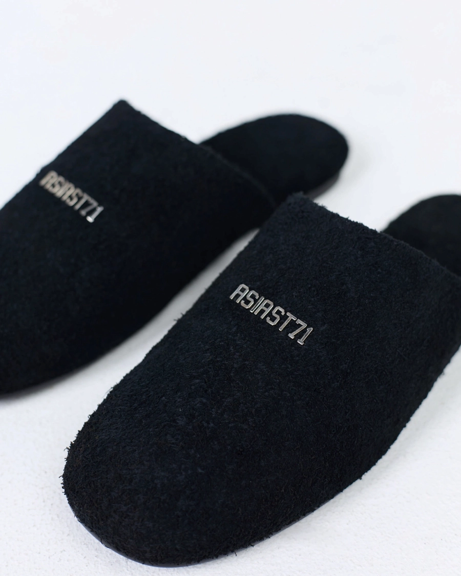 Слиперы из замши ASIA ST 71, цвет: Черный Ast71.slipper-bl | новая мужская коллекция купить онлайн