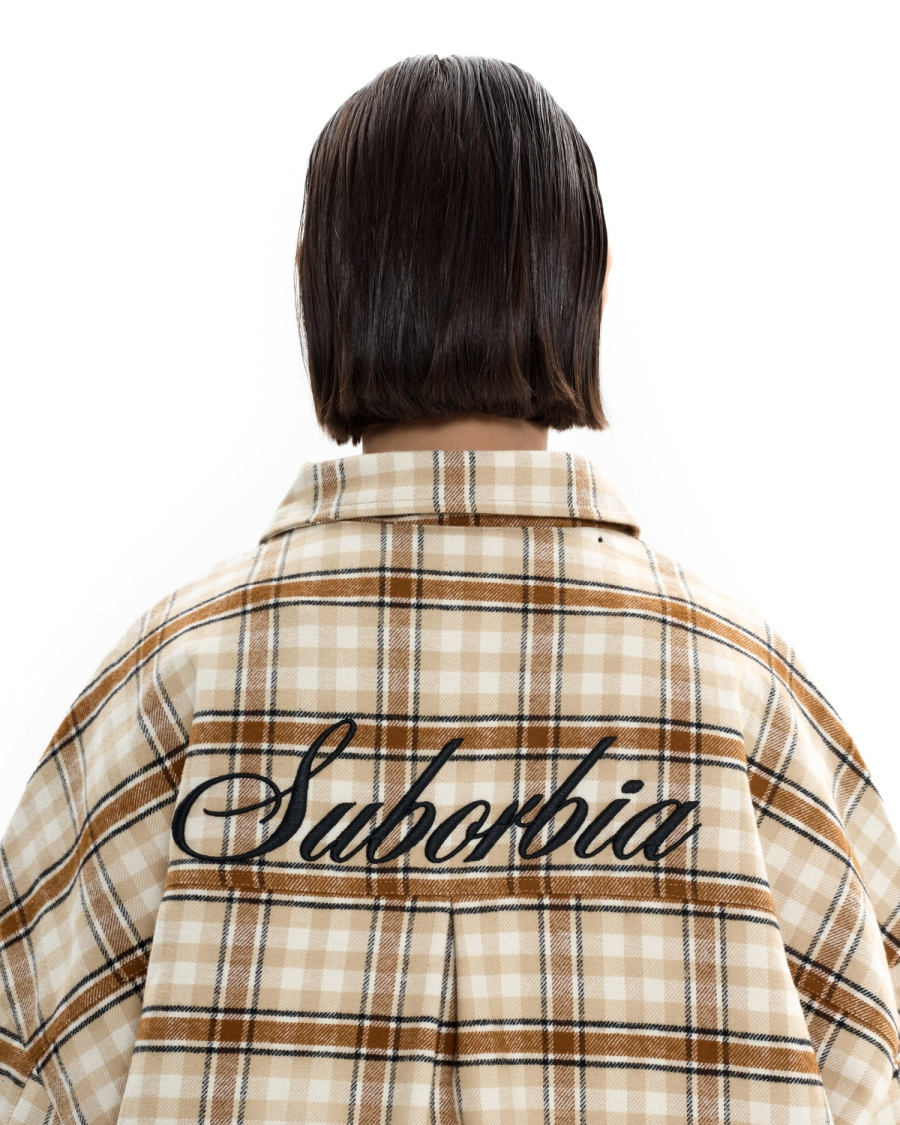 Куртка-рубашка со съемным капюшоном Suborbia, цвет: бежевый/черный, 006827 купить онлайн