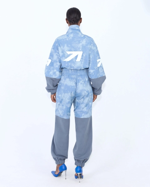 Джоггеры с логотипом-стрелкой ASIA ST 71, цвет: голубой, Ast71.jogg-mix-nylon-blue-w купить онлайн