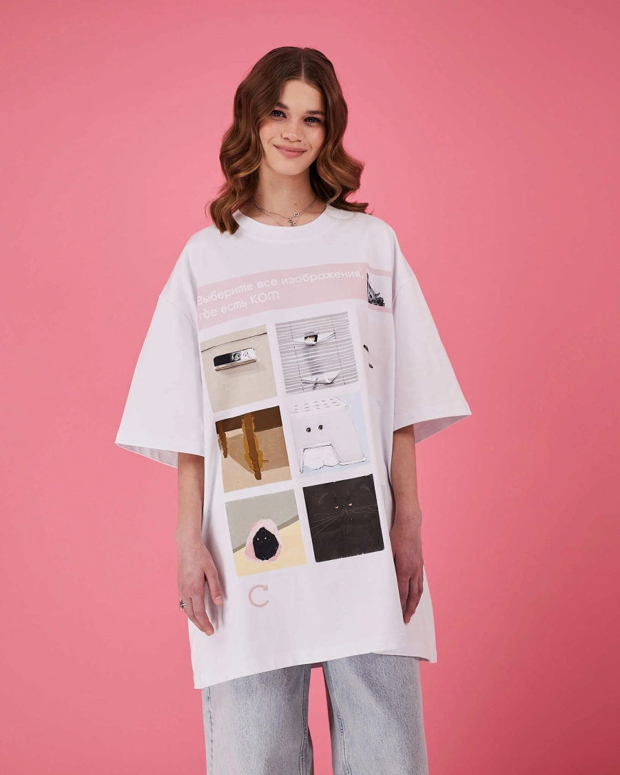Футболка Капча TABOO, цвет: белый, TsCapchaW купить онлайн