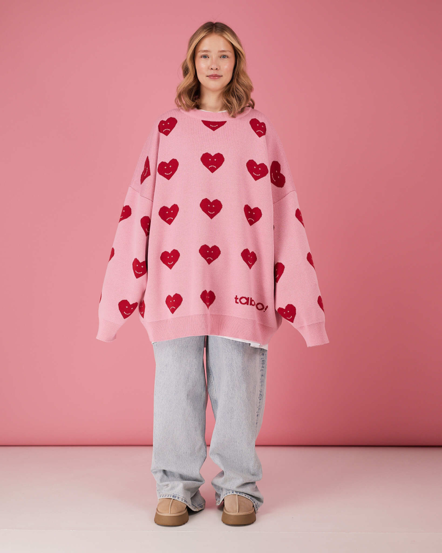 Свитер Сердце 24/7 TABOO, цвет: розовый, SVHeartP купить онлайн