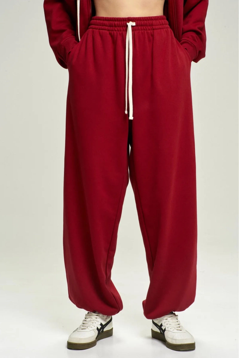 Джоггеры Oversize Wine Erist store, цвет: Бордовый, НФ-00002842 купить онлайн