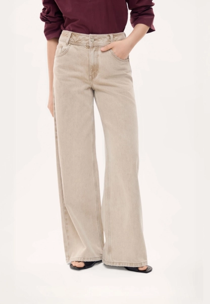Женские джинсы широкие MUTED, цвет: кремовый, 904825.WJNS0002_Cream купить онлайн