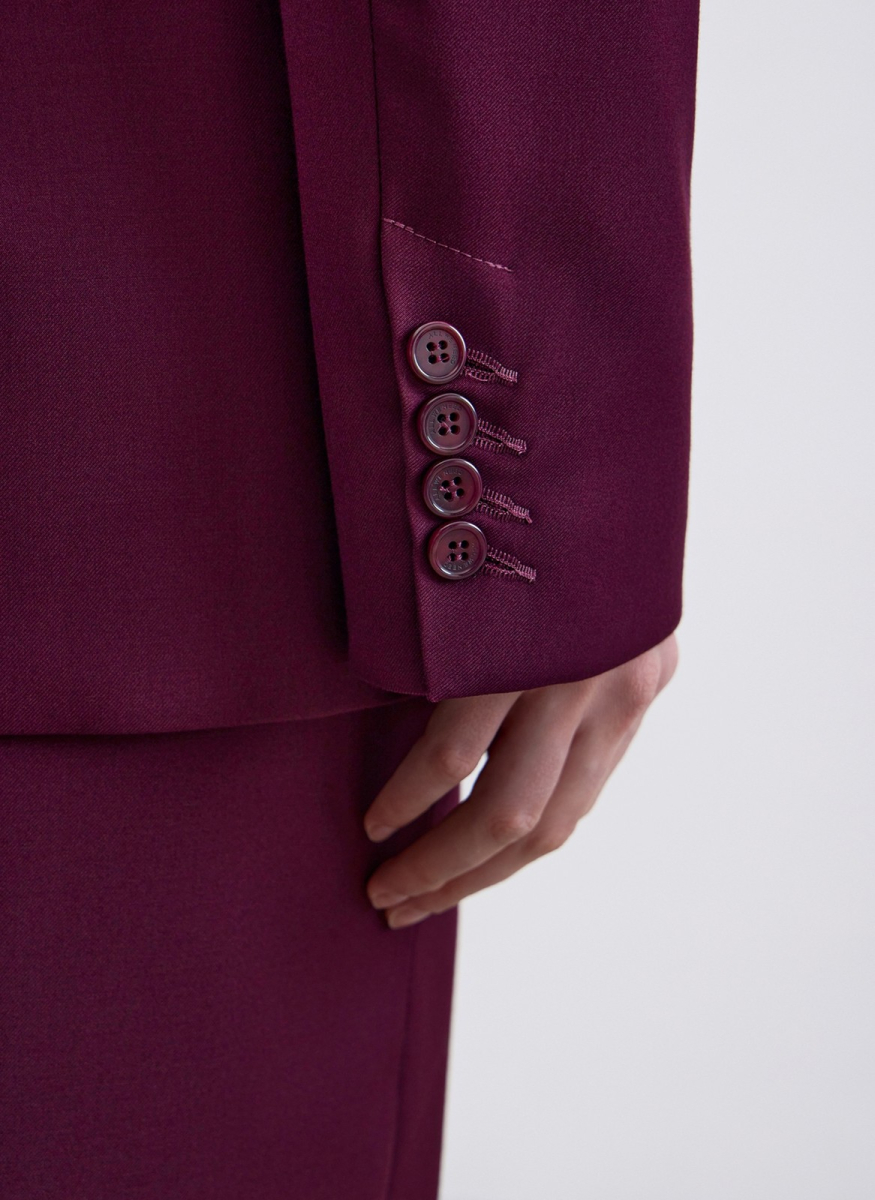 Жакет приталенный ALL WE NEED, цвет: Бордовый, 2604W1257-019 купить онлайн