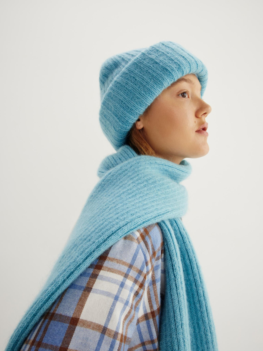 Шапка из объёмной пряжи