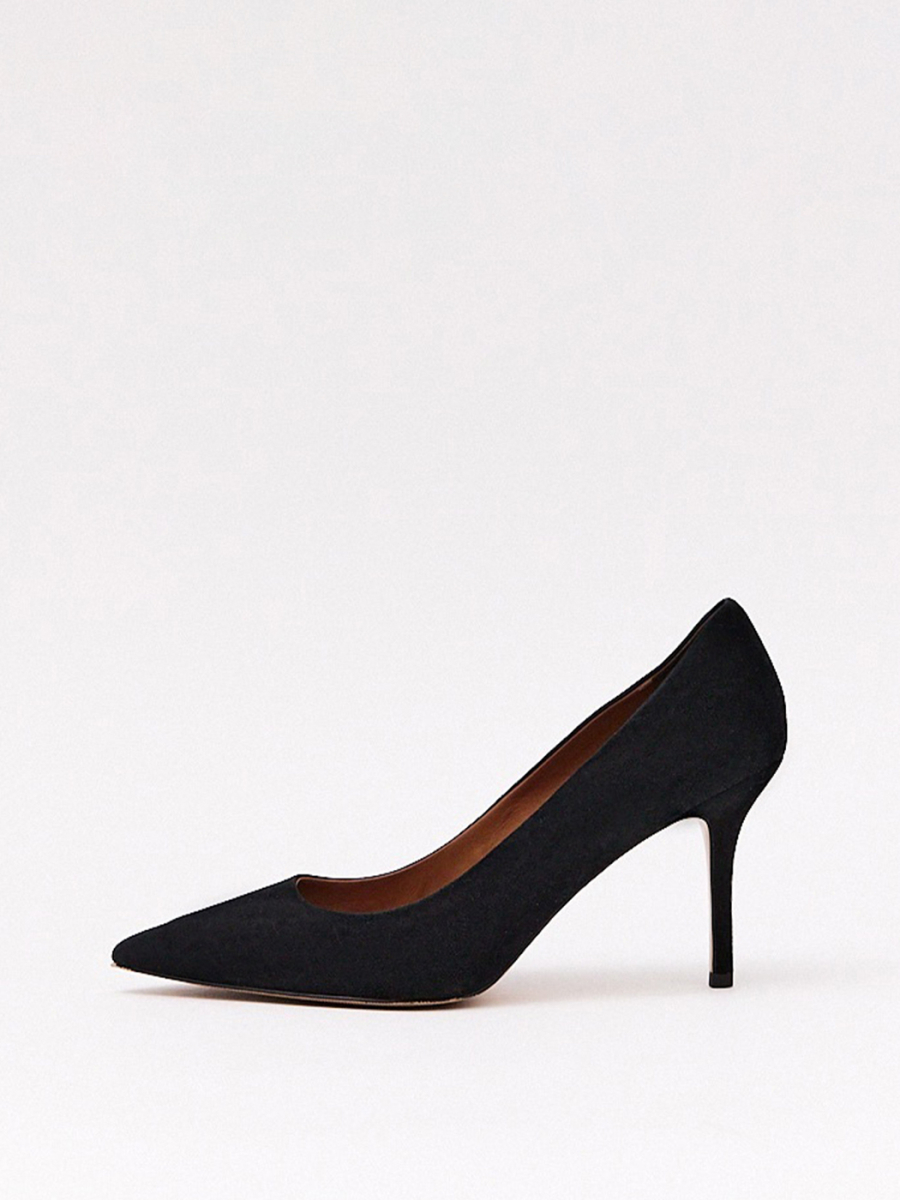 Туфли лодочки из замши