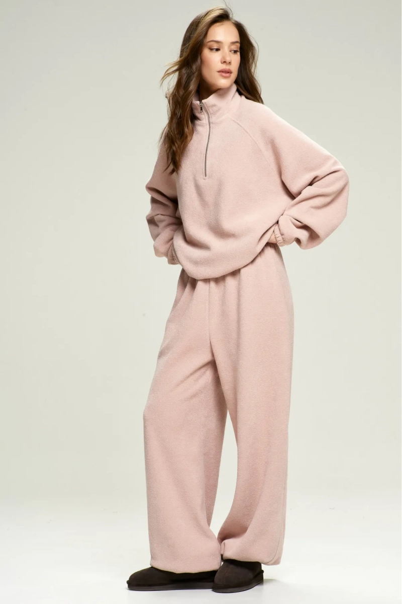 Анорак из плюша с начесом Pink Erist store, цвет: розовый, НФ-00002859 купить онлайн