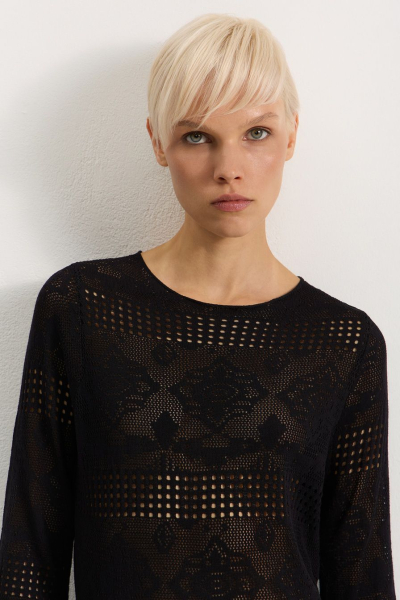 Платье из 100% вискозы TOPTOP, цвет: Черный TT.012.17700.900 |новая коллекция купить онлайн