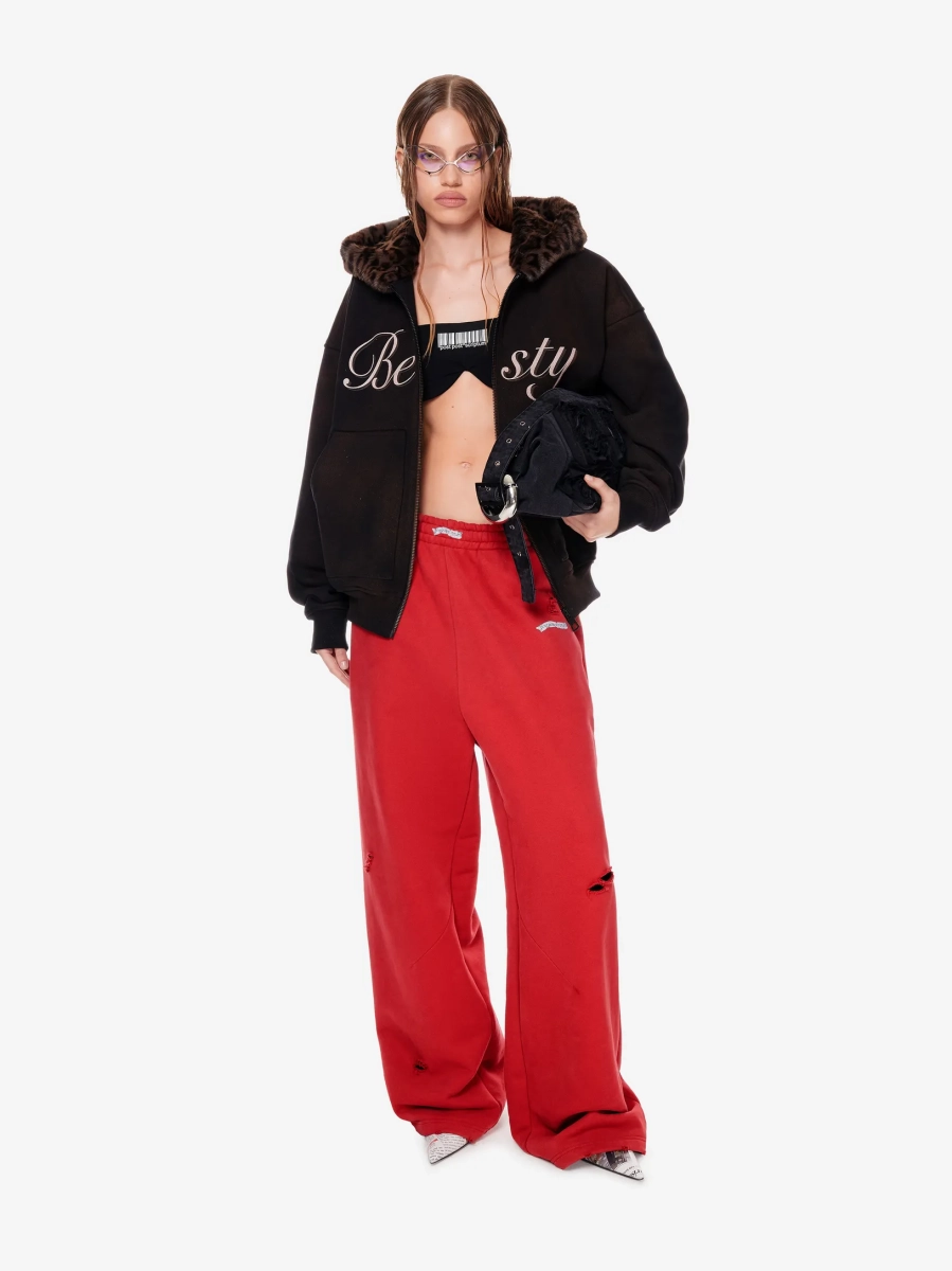 Хлопковые брюки POST POST SCRIPTUM, цвет: красный, 1103.000.00.00.426 купить онлайн