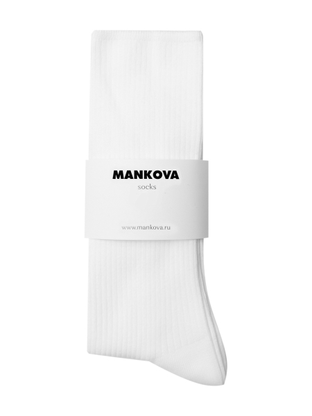 Гольфы из хлопка Mankova, цвет: белый SH024 купить онлайн
