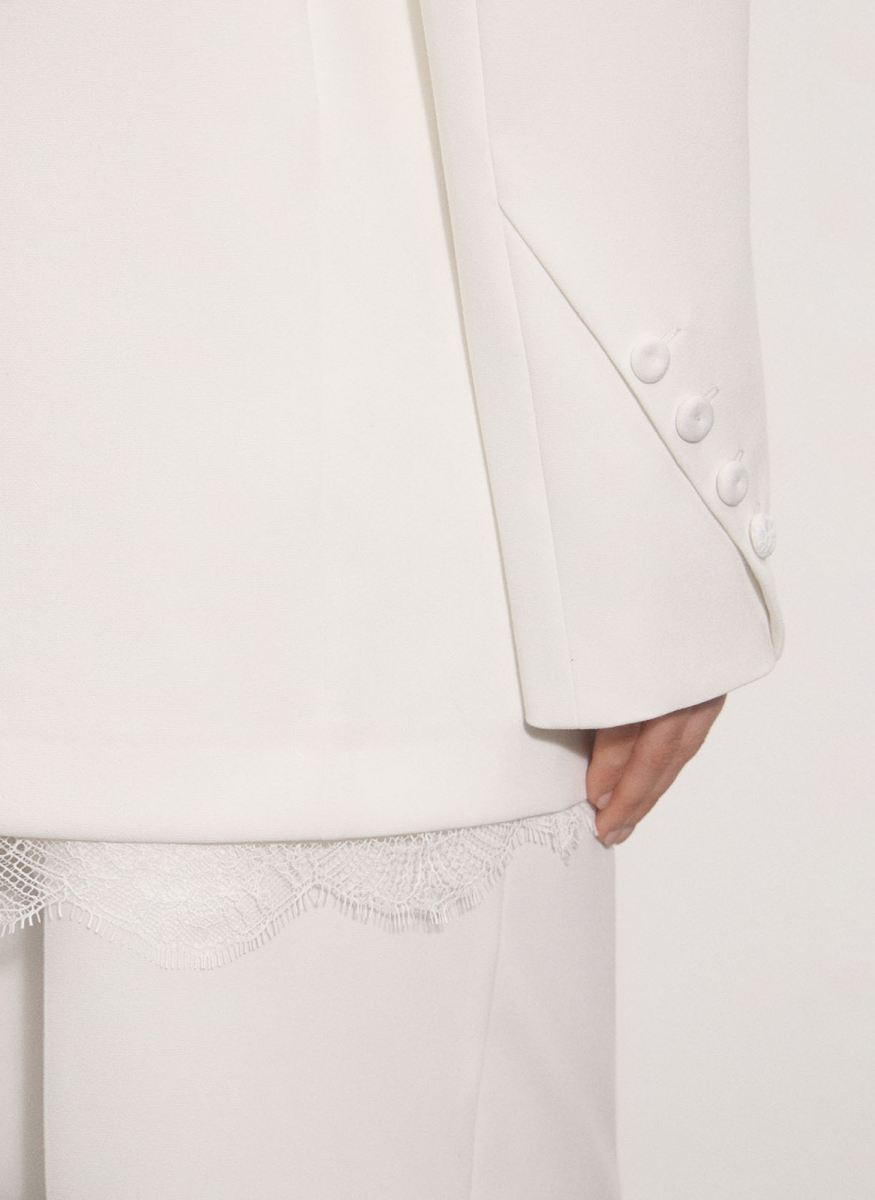 Жакет объемный ALL WE NEED, цвет: молочный, 2512W12122-21 купить онлайн