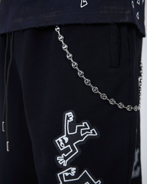 Джоггеры KINO DRAWINGS PATCH 580 GR BLACK ASIA ST 71, цвет: Черный, Ast71.kino-jogg-draw-bl купить онлайн