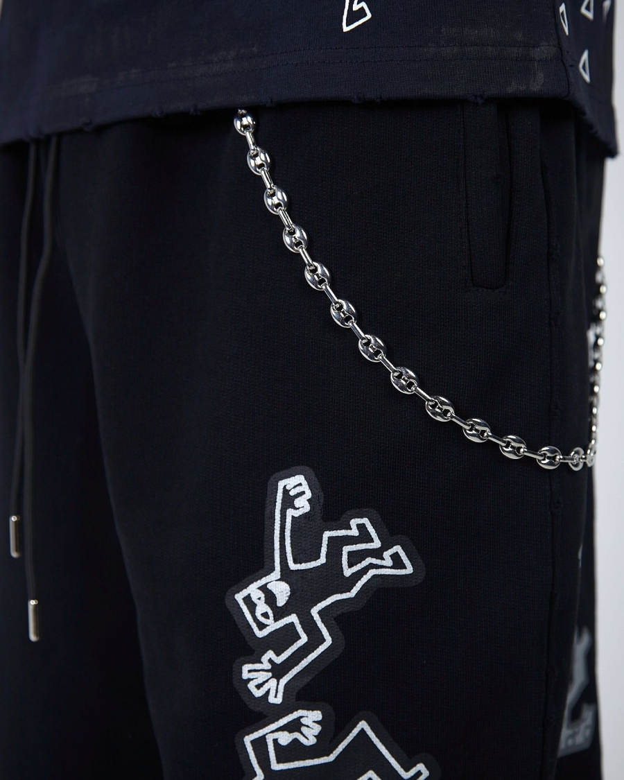 Джоггеры KINO DRAWINGS PATCH 580 GR BLACK ASIA ST 71, цвет: Черный, Ast71.kino-jogg-draw-bl купить онлайн