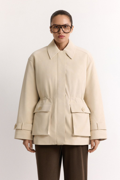 Утепленная куртка из экозамши