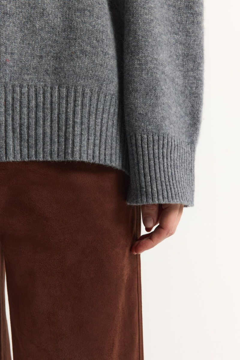 Джемпер из 100% шерсти мериноса TOPTOP, цвет: серый меланж, TTS.050.18935.820 купить онлайн