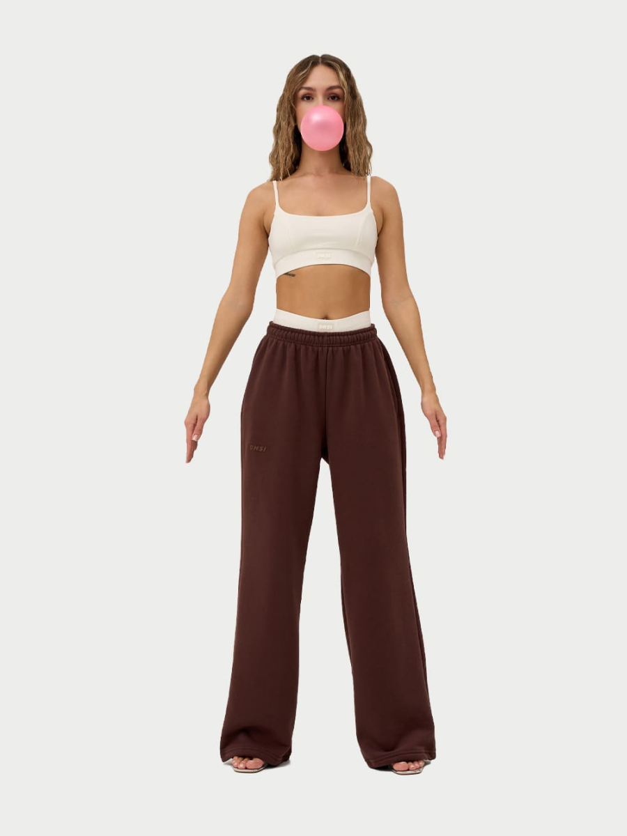 Брюки с застёжкой утепленные