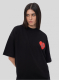 Футболка ZNY HEART ZNY, цвет: Черный, T-HEARTSS25-BLK купить онлайн