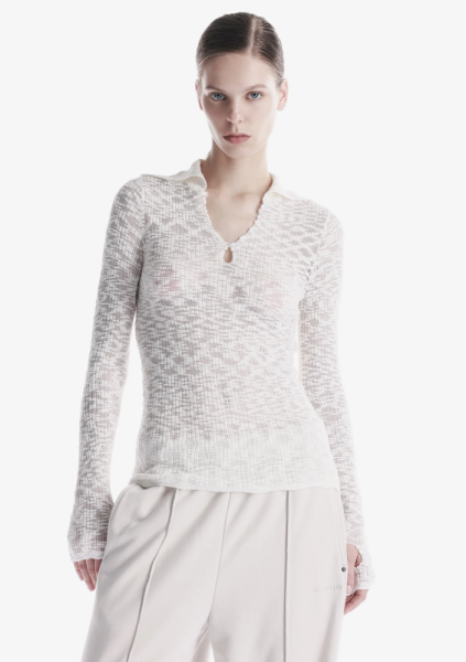 Свитер с широким воротником