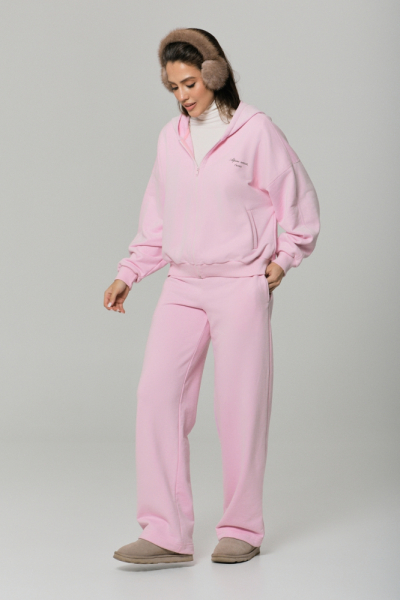 Брюки с велюр эффектом