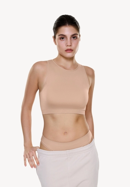 Бюстгальтер бесшовный женский MUTED, цвет: бежевый 905332.WTOP0022-Beige купить онлайн