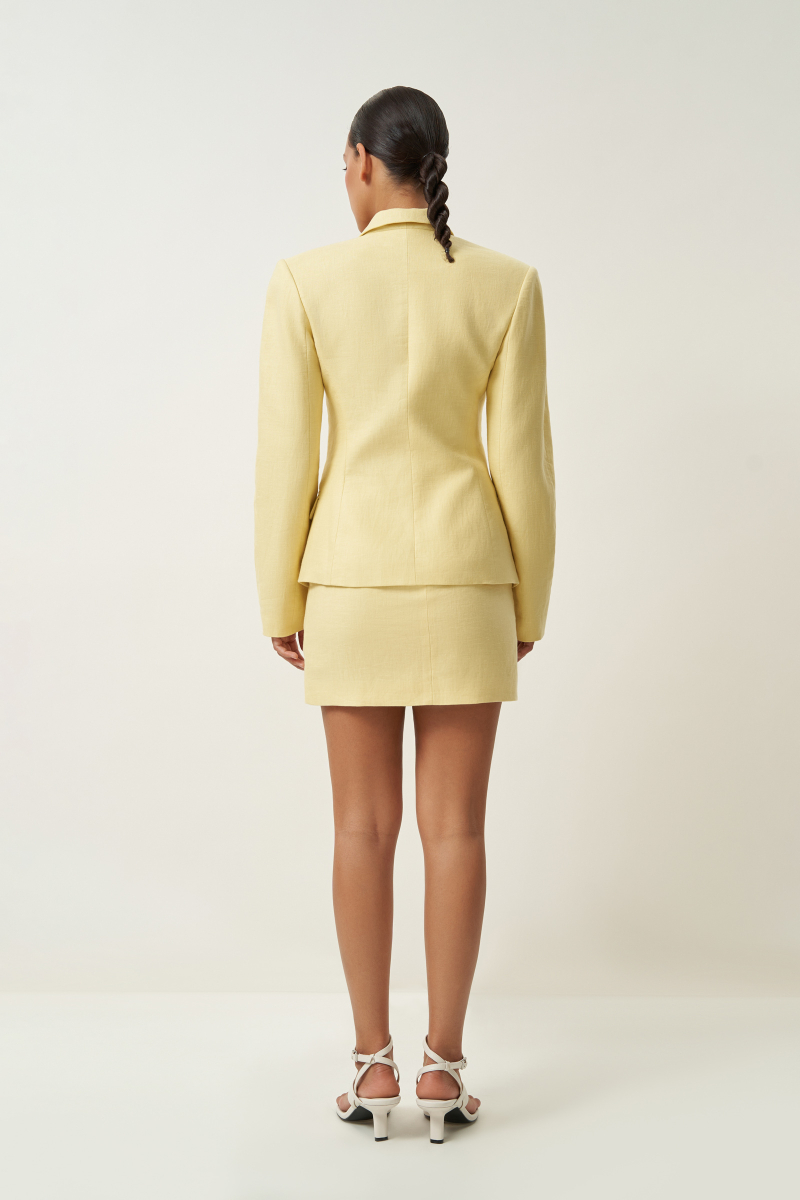 Жакет изо льна Charmstore, цвет: Желтый, 109-33050-330 купить онлайн