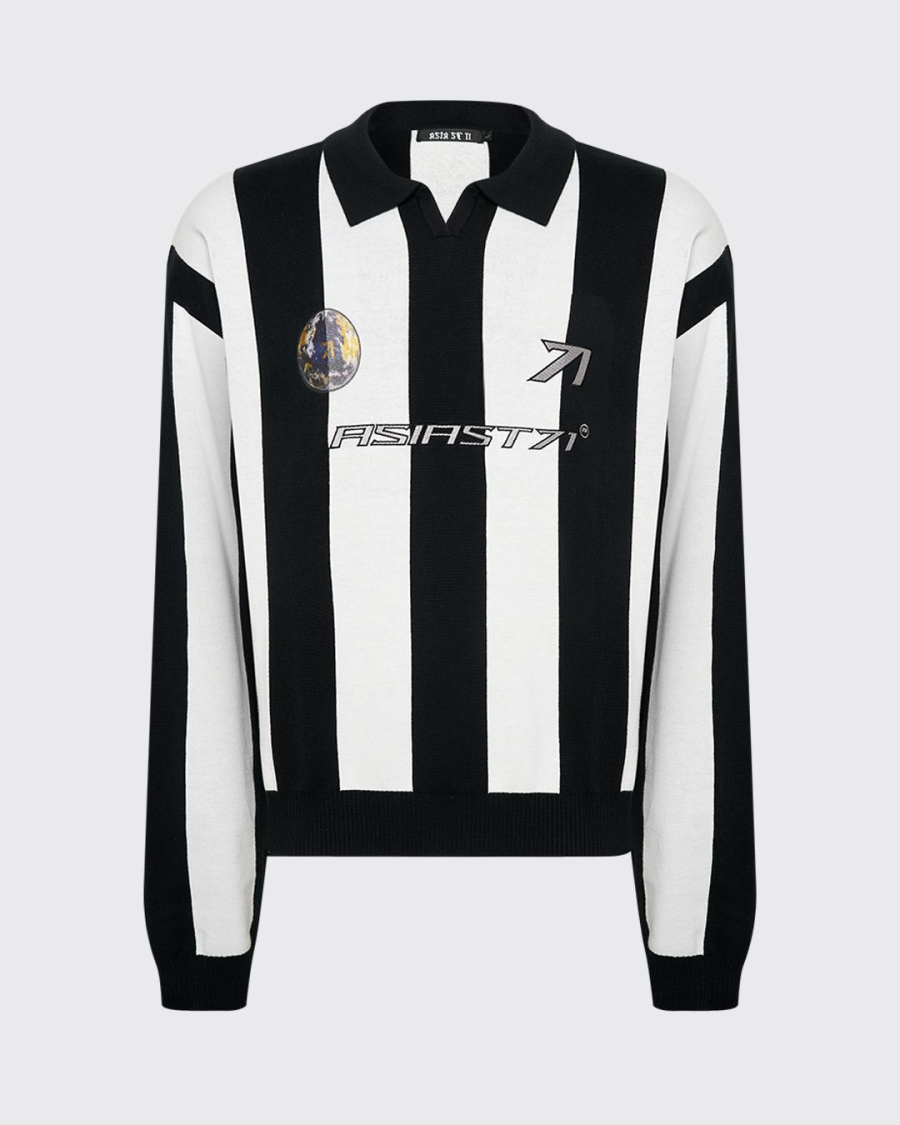 Поло KNIT JUVENTUS STRIPES BLACK ASIA ST 71, цвет: Черный, Ast71.knit-polo-juventus-bl купить онлайн