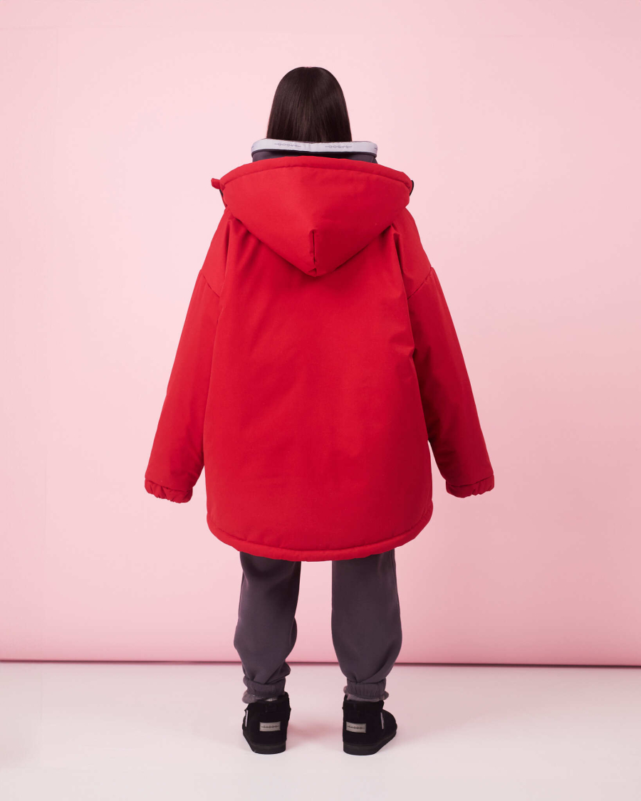 Бомбер красный зима TABOO, цвет: красный, Bred купить онлайн