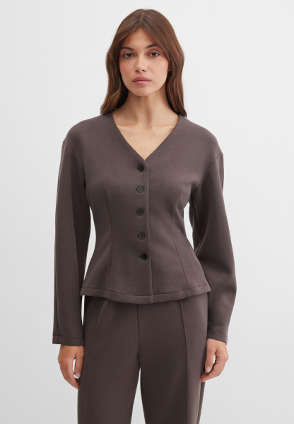 Кардиган из ткани интерлок Marou, цвет: коричневый, Mar_26021401 купить онлайн