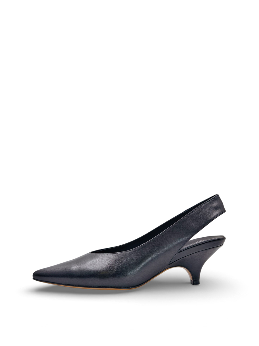 Туфли с открытой пяткой из натуральной кожи