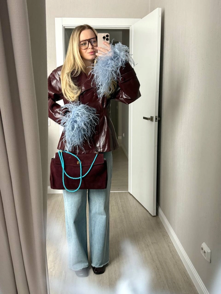 Сумка Сандра средняя brand salad, цвет: замша слива J-704-PHR 7272 купить онлайн