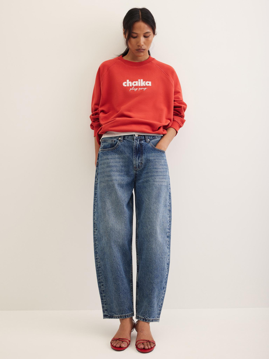 Свитшот «play-pong» Chaika, цвет: красный SS25SS01-60 |новая коллекция купить онлайн