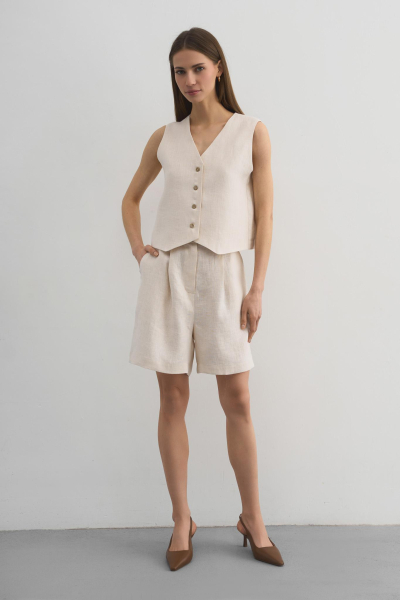 Шорты Pearl PURE LINEN, цвет: жемчуг  купить онлайн