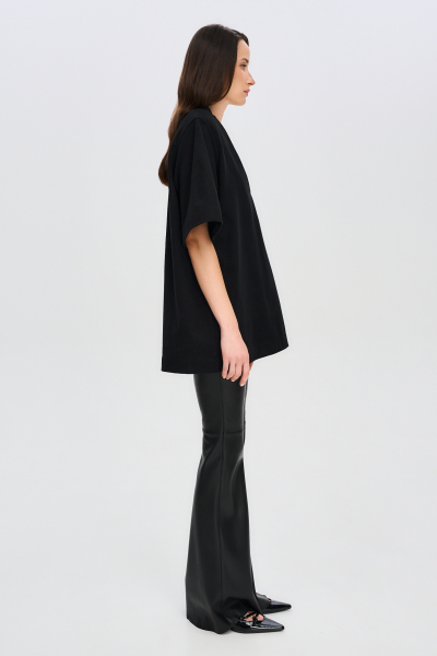 Футболка FRAME с V вырезом F/W 24/25 Label .B, цвет: black, Tp.04.4.5503BLC со скидкой купить онлайн