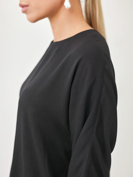 Блуза со спущенным рукавом I.B.W., цвет: Черный, BL020 купить онлайн