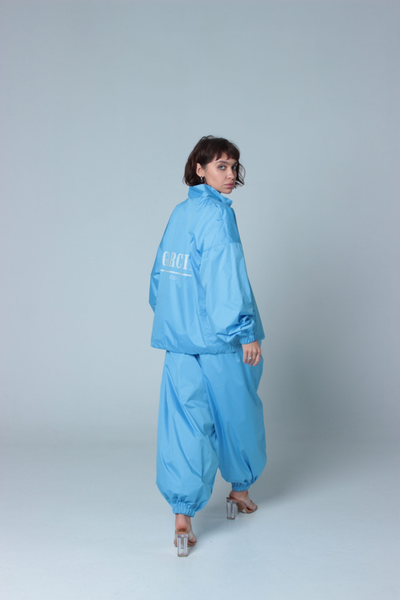 Брюки из плащевки GARCHIT, цвет: голубой, GARPlBr купить онлайн