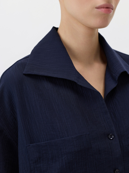 Удлиненная рубашка Conso, цвет: синий, PR 260446 - синий купить онлайн