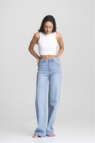 Джинсы Stright Blue Erist store, цвет: голубой, НФ-00002471 купить онлайн