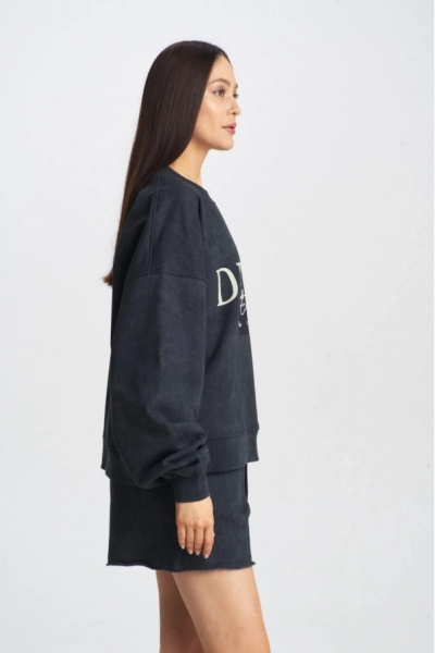 Свитшот DETOX Washed Graphite Erist store, цвет: темно-серый, НФ-00001601 купить онлайн