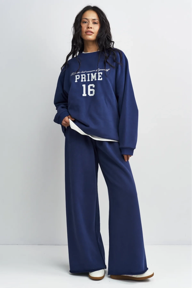 Брюки-трубы Erist store, цвет: темно-синий, НФ-00003377 купить онлайн