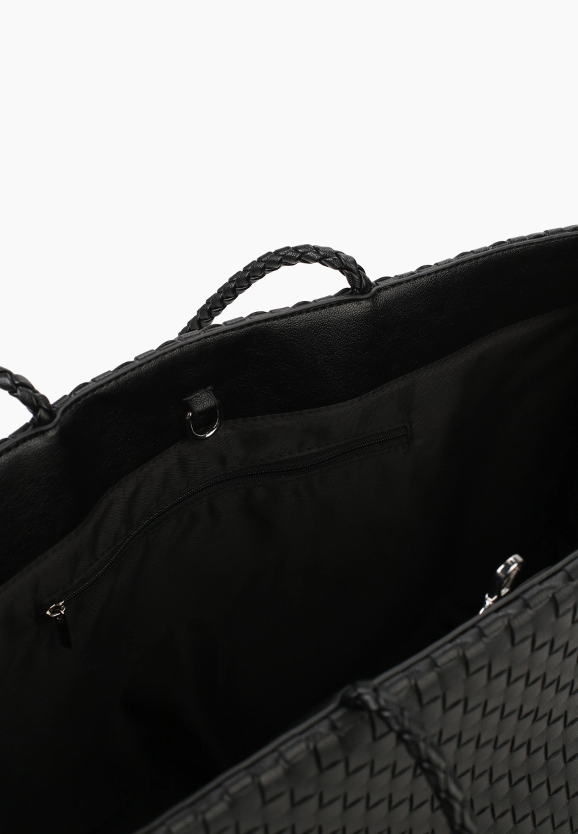 Сумка шопер плетеный SBALO, цвет: Черный 325H42 купить онлайн