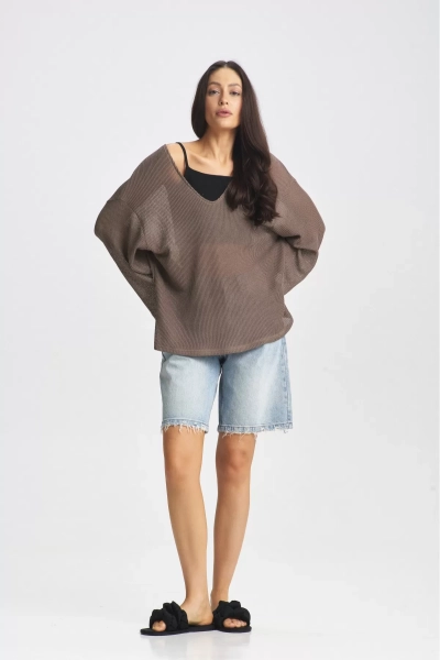 Лонгслив вязаный Brown Erist store, цвет: коричневый НФ-00002363 |новая коллекция купить онлайн