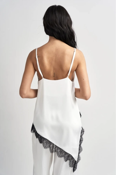 Топ с кружевом Erist store, цвет: белый, НФ-00003474 купить онлайн