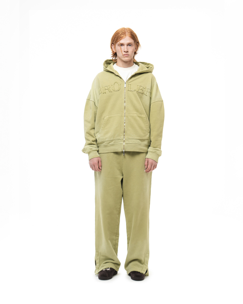 Зип-худи Zip-hoodie «Liberté d’expression» Brûler d'Amour, цвет: Lime,  со скидкой купить онлайн